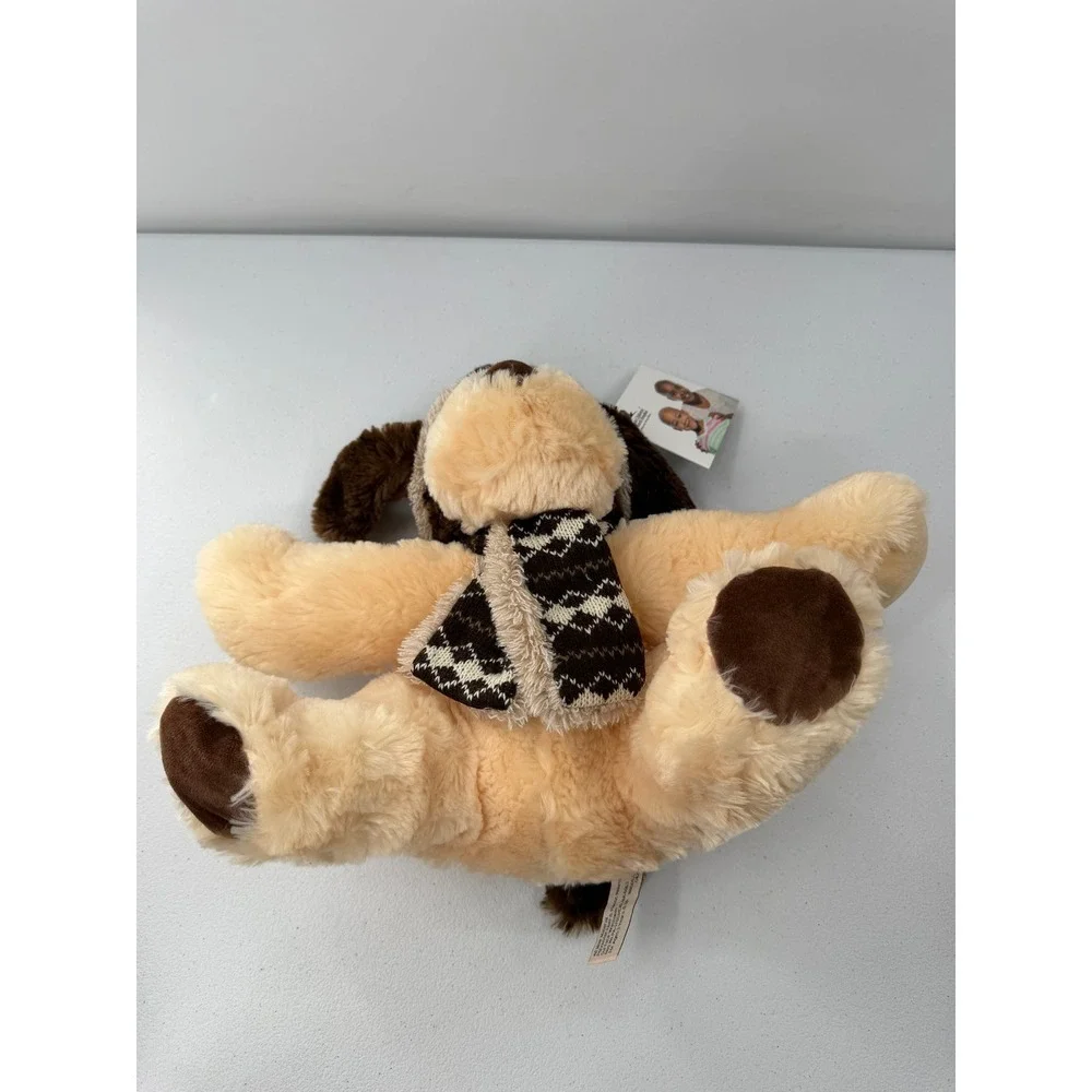 Hugfun St Jude Aiden Puppy Dog Plush Winter Hat Scarf 2017 Holiday Tan Brown 12